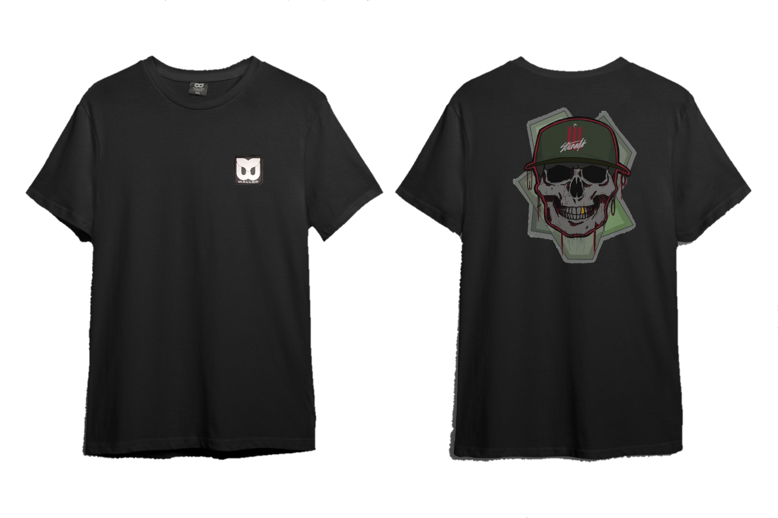 PAINTED SKULL STANNART COLAB Wallop painted-skull-stannart-colab-wallop